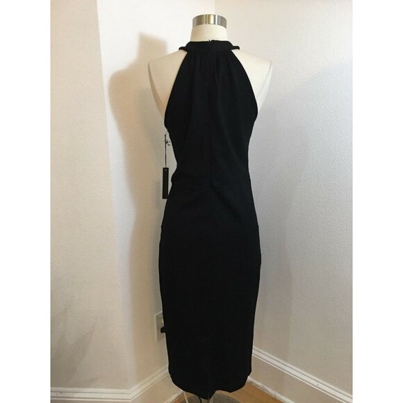 🆕 FELICITY & COCO Halter Twist Dress Black Medium 6-8 - Picture 4 of 6